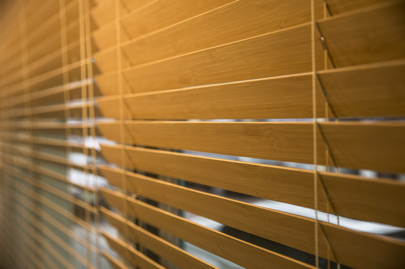 Image of stylish bamboo blinds